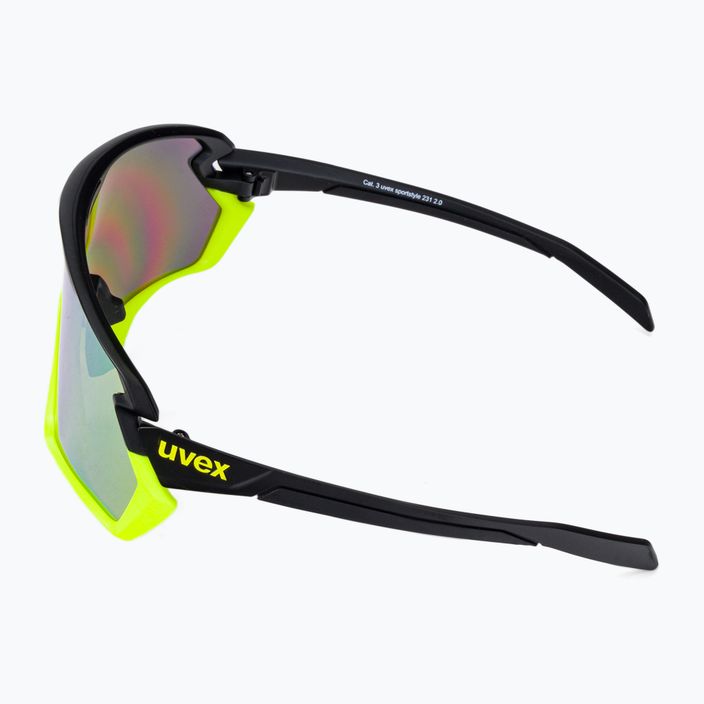 Okulary przeciwsłoneczne UVEX Sportstyle 231 2.0 black yellow mat/mirror yellow 4
