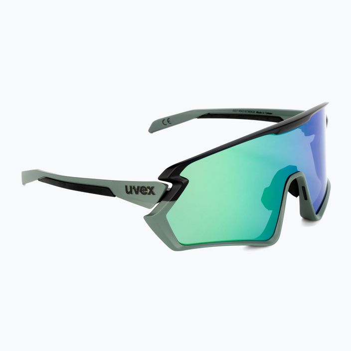 Okulary przeciwsłoneczne UVEX Sportstyle 231 2.0 moss green black mat/mirror green