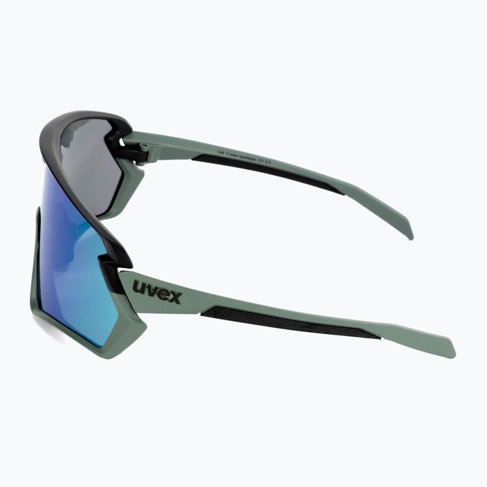 Okulary przeciwsłoneczne UVEX Sportstyle 231 2.0 moss green black mat/mirror green 4