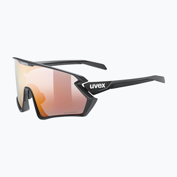 Okulary przeciwsłoneczne UVEX Sportstyle 231 2.0 P black mat/mirror red 5