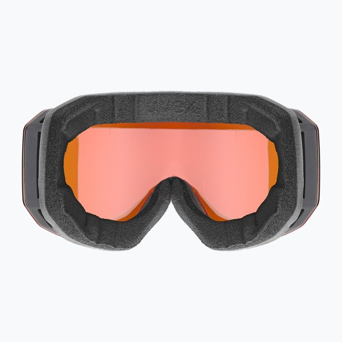 Gogle narciarskie UVEX Evidnt Attract CV black matt/mirror red/contrastview orange/clear 3