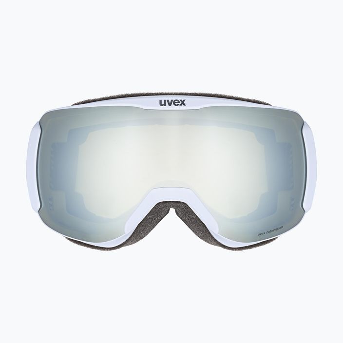 Gogle narciarskie damskie UVEX Downhill 2100 CV WE arctic blue matt/mirror white/colorvision green 2