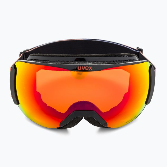 Gogle narciarskie UVEX Downhill 2100 CV black shiny/mirror scarlet/colorvision orange 2