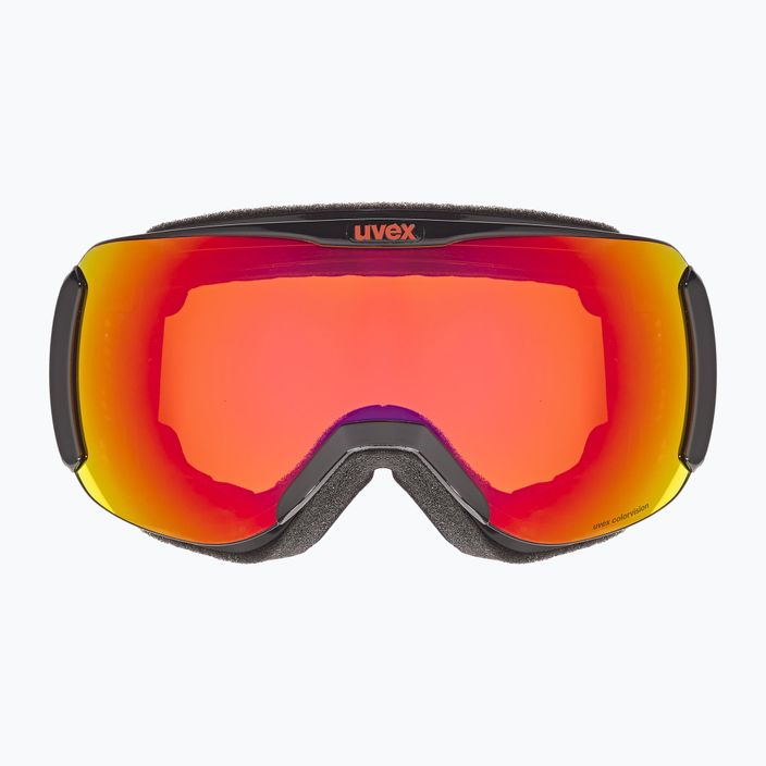 Gogle narciarskie UVEX Downhill 2100 CV black shiny/mirror scarlet/colorvision orange 6