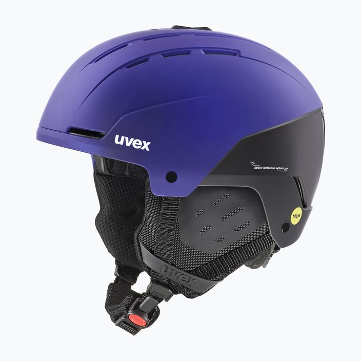 Kask narciarski UVEX Stance Mips purple bash/black matt 7