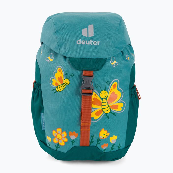 Plecak turystyczny dziecięcy deuter Schmusebär 8 l dustblue/alpinegreen