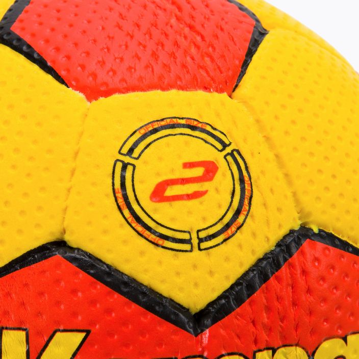 Piłka do piłki ręcznej Kempa Spectrum Synergy Dune żółta/czerwona rozmiar 2 3