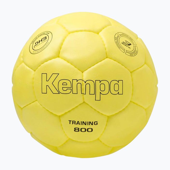 Piłka do piłki ręcznej Kempa Training 800 neonowa żółta rozmiar 3 4