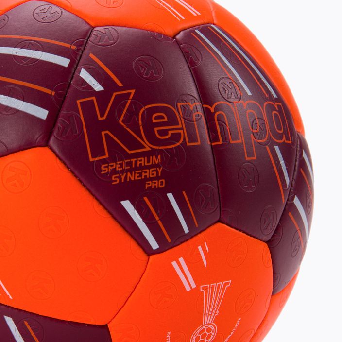 Piłka do piłki ręcznej Kempa Spectrum Synergy Pro czerwona/pomarańczowa rozmiar 2 4