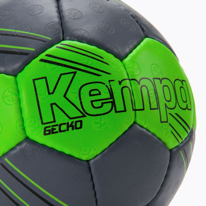 Piłka do piłki ręcznej Kempa Gecko zielona/antracytowa rozmiar 2 3