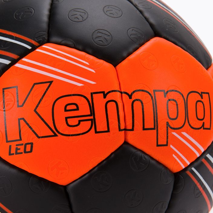 Piłka do piłki ręcznej Kempa Leo pomarańczowa/czarna rozmiar 3 3