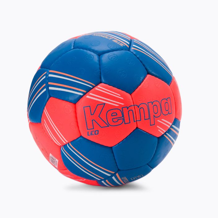 Piłka do piłki ręcznej Kempa Leo czerwona/niebieska rozmiar 3