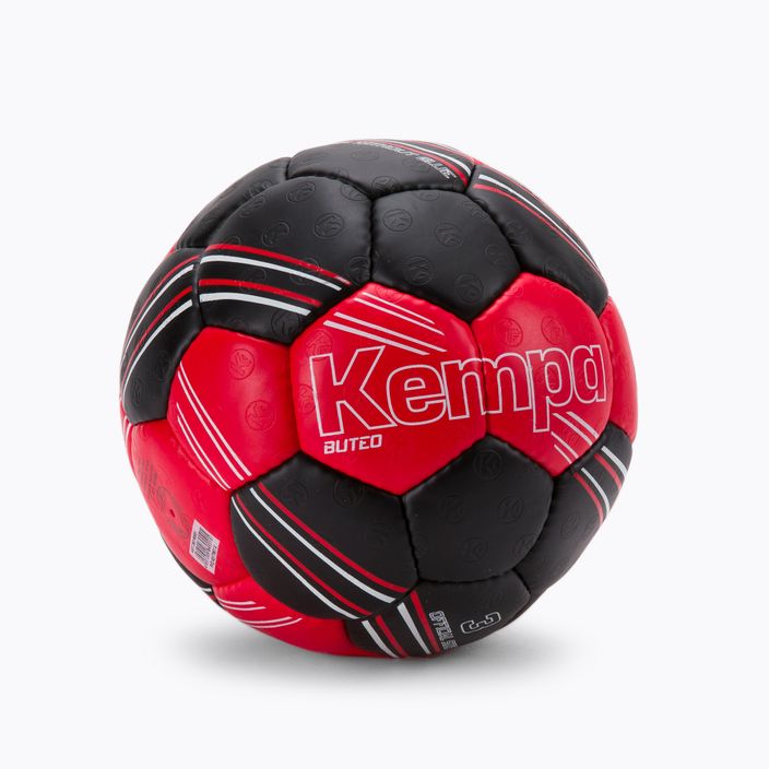 Piłka do piłki ręcznej Kempa Buteo czerwona/czarna rozmiar 2
