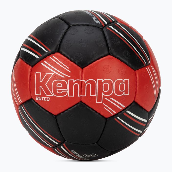 Piłka do piłki ręcznej Kempa Buteo czerwona/czarna rozmiar 3
