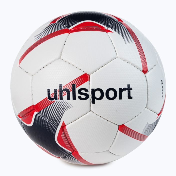 Piłka do piłki nożnej uhlsport Classic biała/czerwona rozmiar 5 4