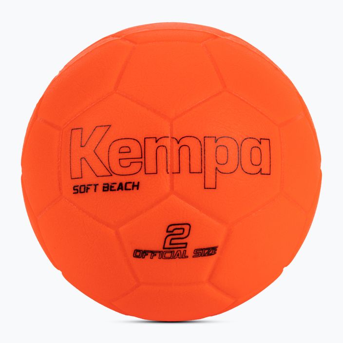 Piłka do piłki ręcznej Kempa Soft neonowa czerwona rozmiar 2