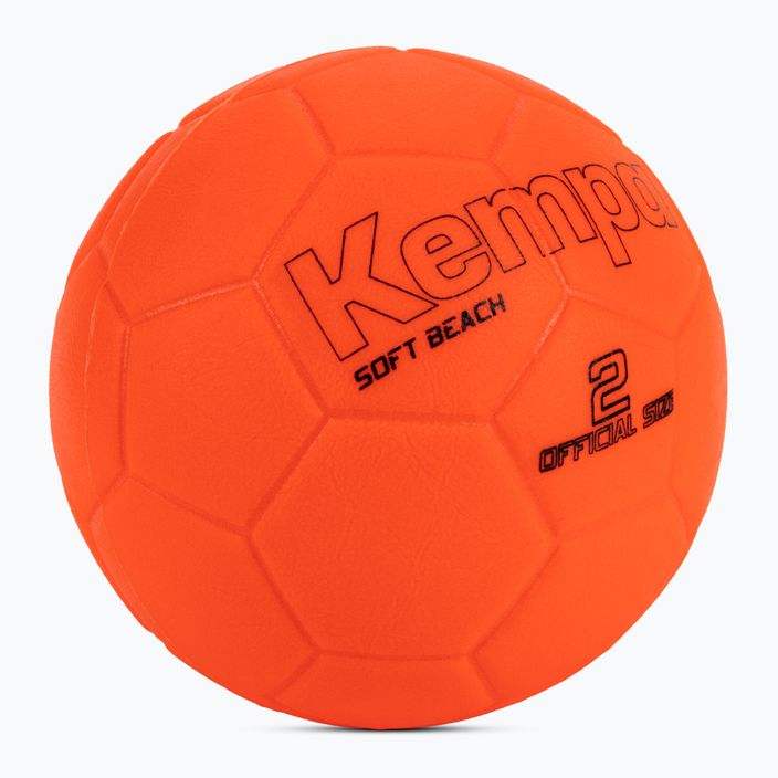 Piłka do piłki ręcznej Kempa Soft neonowa czerwona rozmiar 2 2