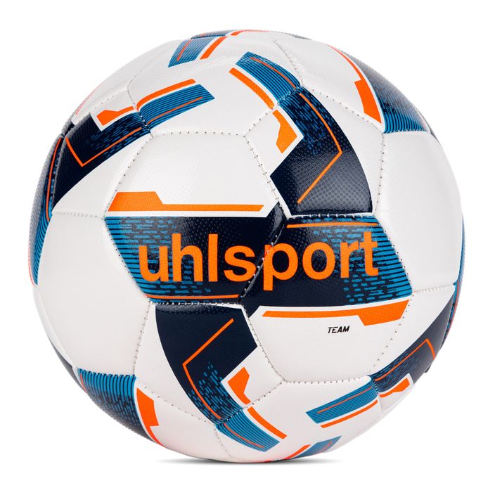 Piłka do piłki nożnej uhlsport Team white/navy/fluo orange rozmiar 5 2