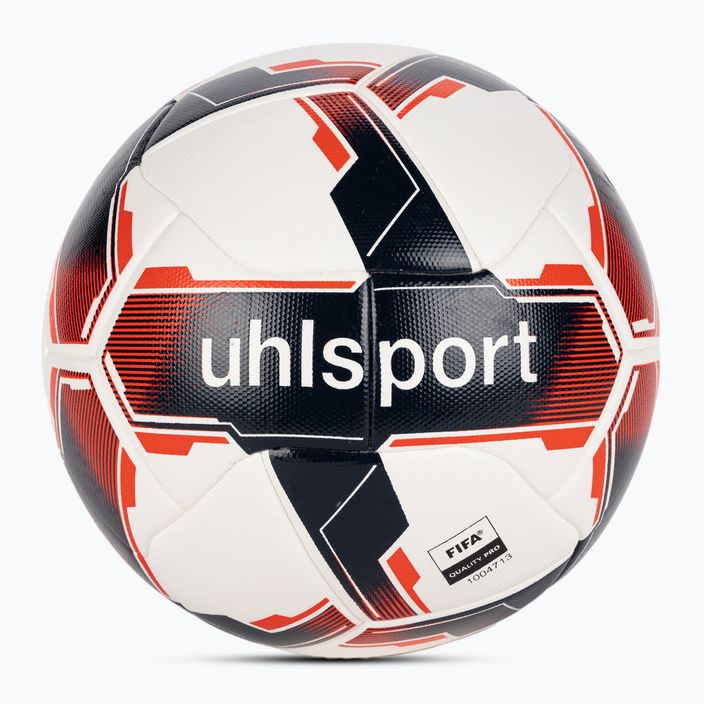 Piłka do piłki nożnej uhlsport Match Addglue white/navy/fluo red rozmiar 5