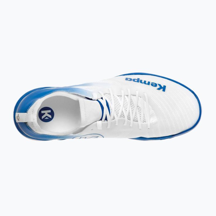 Buty do piłki ręcznej męskie Kempa Wing Lite 2.0 białe/niebieskie 14
