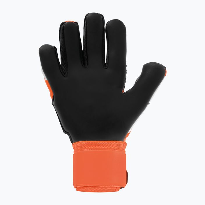 Rękawice bramkarskie uhlsport Super Resist+ Hn czarne/białe/neonowe pomarańczowe 6