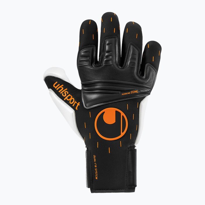 Rękawice bramkarskie uhlsport Speed Contact Absolutgrip Reflex czarne/białe/neonowe pomarańczowe 5