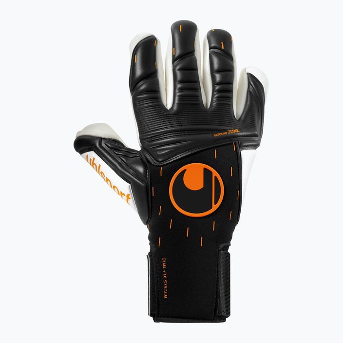 Rękawice bramkarskie uhlsport Speed Contact Absolutgrip Finger Surround czarne/białe/ pomarańczowe 5
