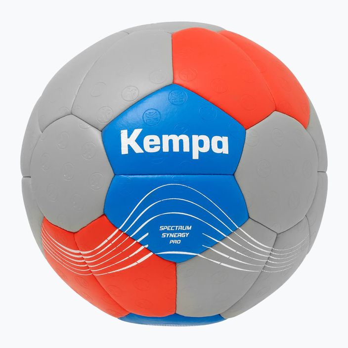Piłka do piłki ręcznej Kempa Spectrum Synergy Pro szara/niebieska rozmiar 3 4