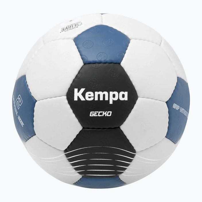 Piłka do piłki ręcznej dziecięca Kempa Gecko szara/niebieska rozmiar 0 4