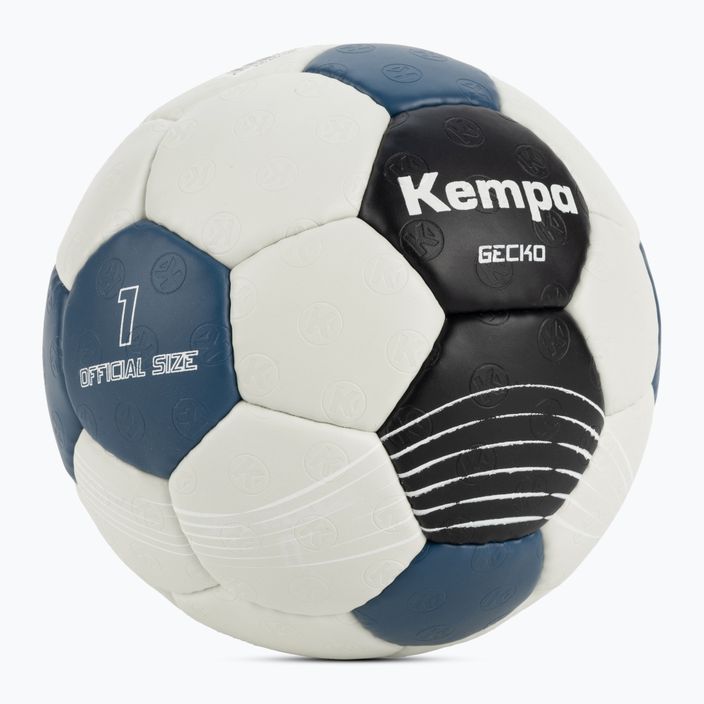 Piłka do piłki ręcznej dziecięca Kempa Gecko szara/niebieska rozmiar 1 2