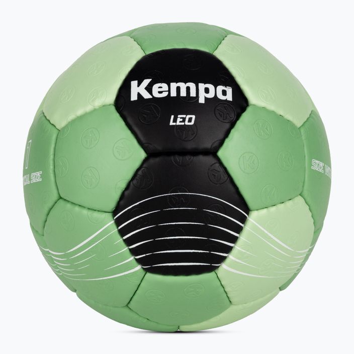 Piłka do piłki ręcznej Kempa Leo miętowa/czarna rozmiar 1