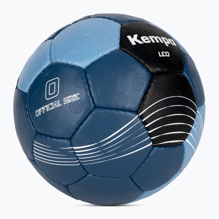 Piłka do piłki ręcznej Kempa Leo niebieska/czarna rozmiar 0 2