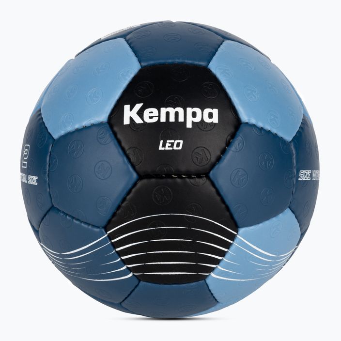 Piłka do piłki ręcznej Kempa Leo niebieska/czarna rozmiar 2