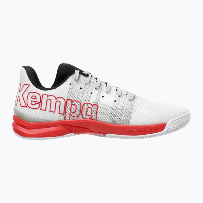 Buty do piłki ręcznej męskie Kempa Attack One 2.0 białe/czerwone 12