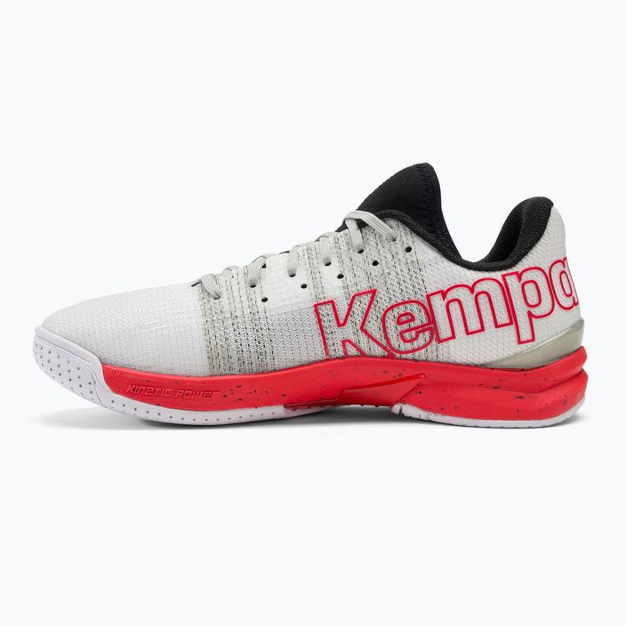 Buty do piłki ręcznej męskie Kempa Attack One 2.0 białe/czerwone 10