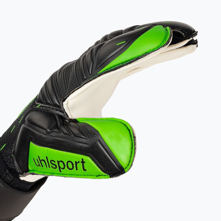 Rękawice bramkarskie uhlsport Classic Soft Advanced czarne/neonowe zielone/białe 3