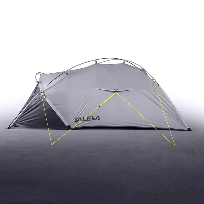 Namiot trekkingowy 2-osobowy Salewa Litetrek Pro II lightgrey/mango 5