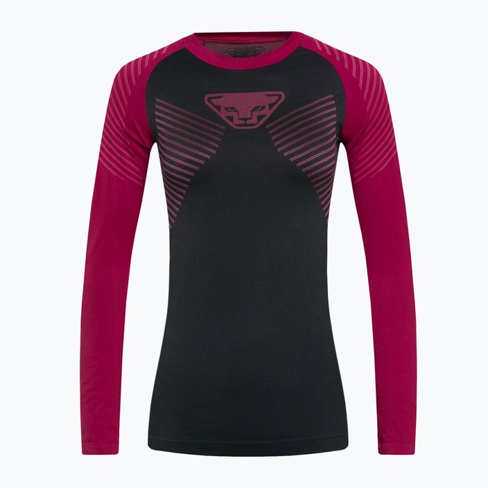 Koszulka termoaktywna damska DYNAFIT Speed Dryarn LS czarno-czerwona 08-0000071057