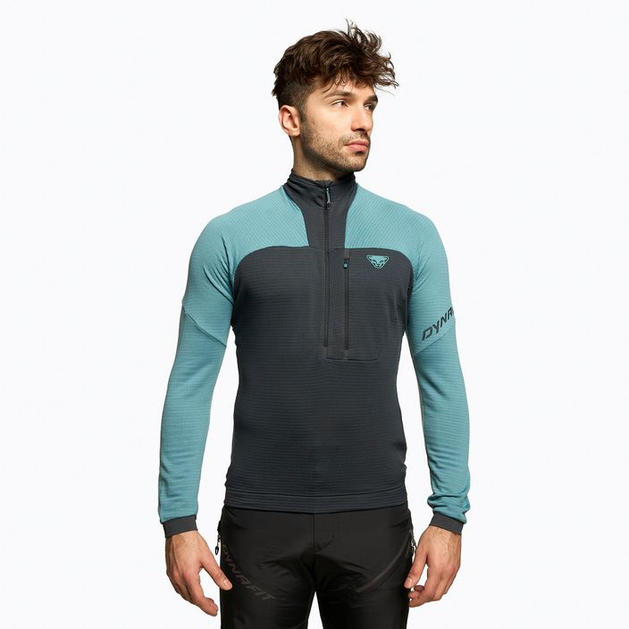 Bluza skiturowa męska DYNAFIT Speed PTC 1/2 Zip niebiesko-czarna 08-0000071498