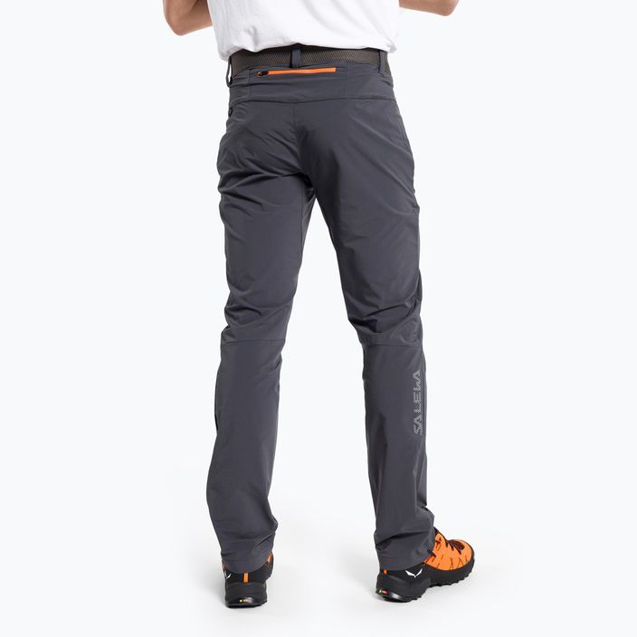 Spodnie softshell męskie Salewa Pedroc 3 DST onyx/fluo orange 3