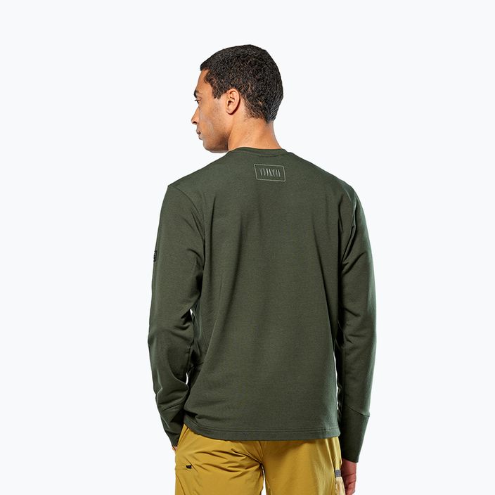 Bluza trekkingowa męska Salewa Fanes Dry Pullover dark olive 3