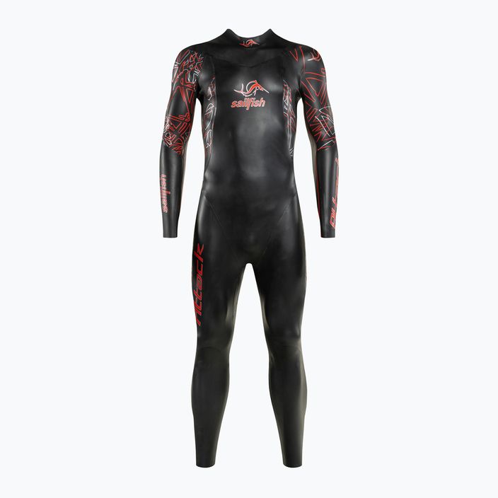Pianka triathlonowa męska sailfish Attack 7 black/red 2