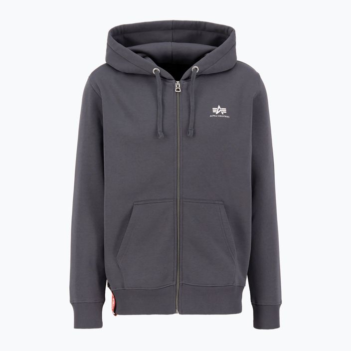 Bluza męska Alpha Industries Basic Zip SL vintage grey