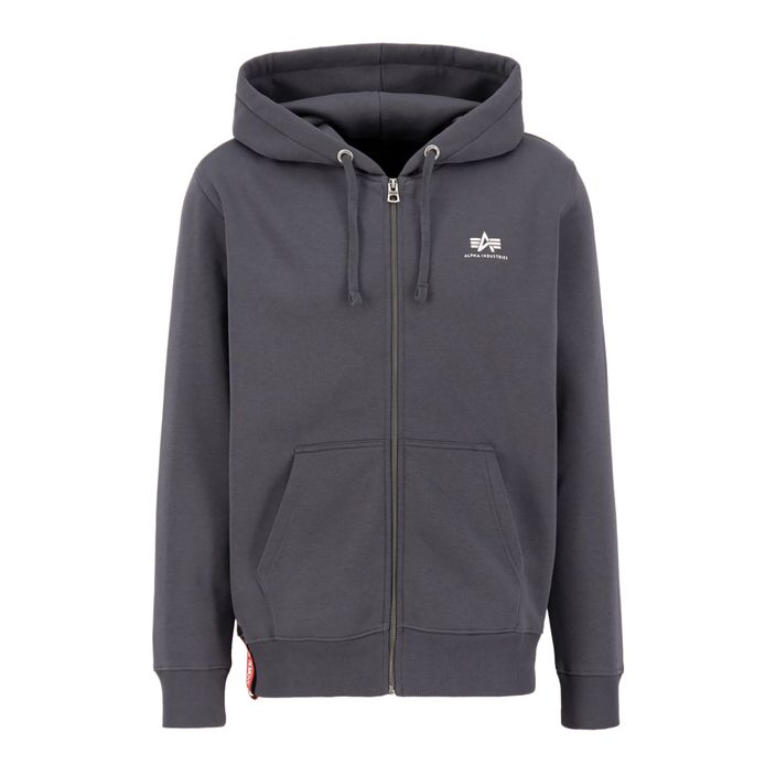 Bluza męska Alpha Industries Basic Zip SL vintage grey 2