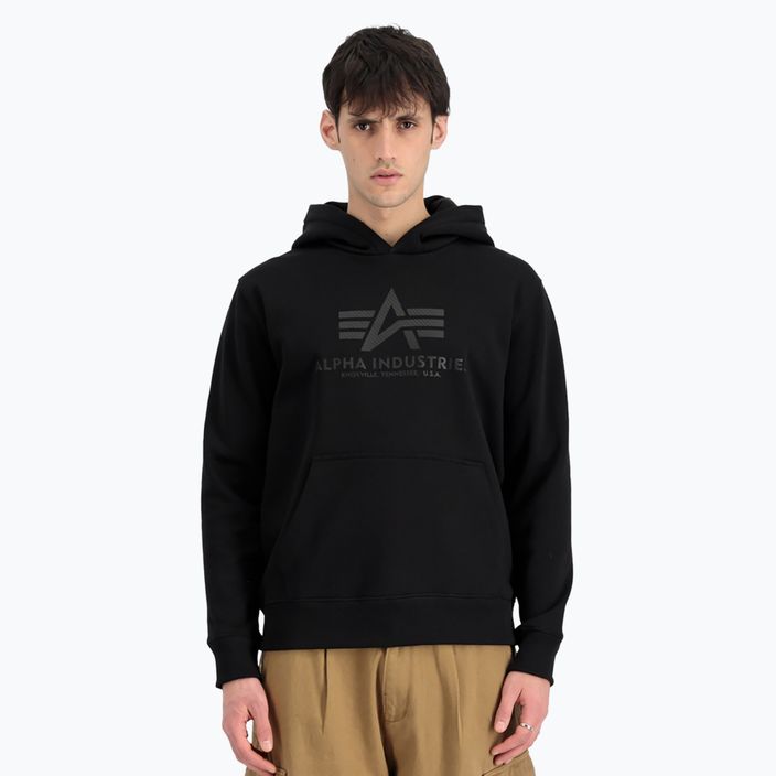 Bluza męska Alpha Industries Basic Carbon Hoody black