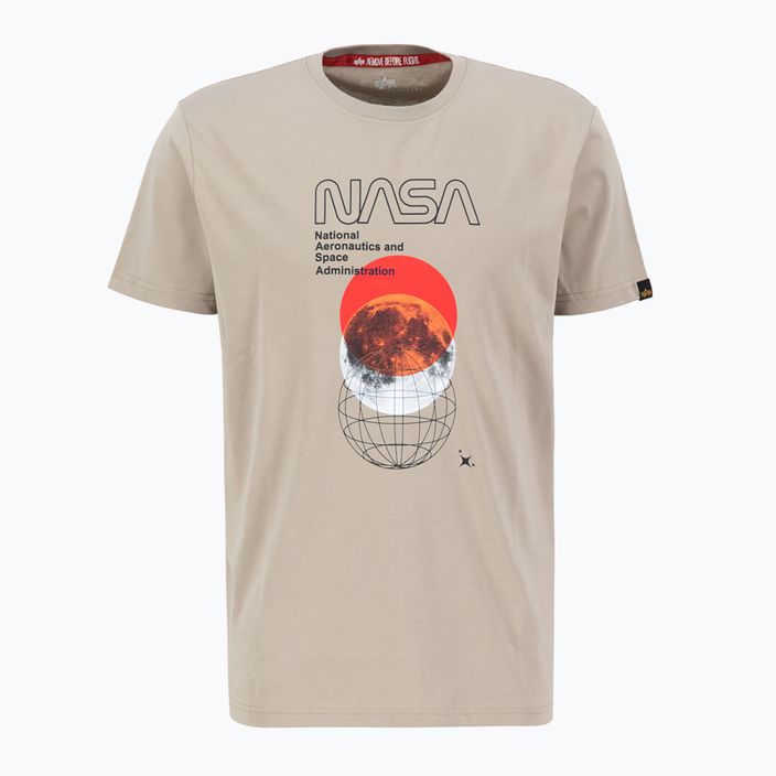 Koszulka męska Alpha Industries NASA Orbit T vintage sand 3