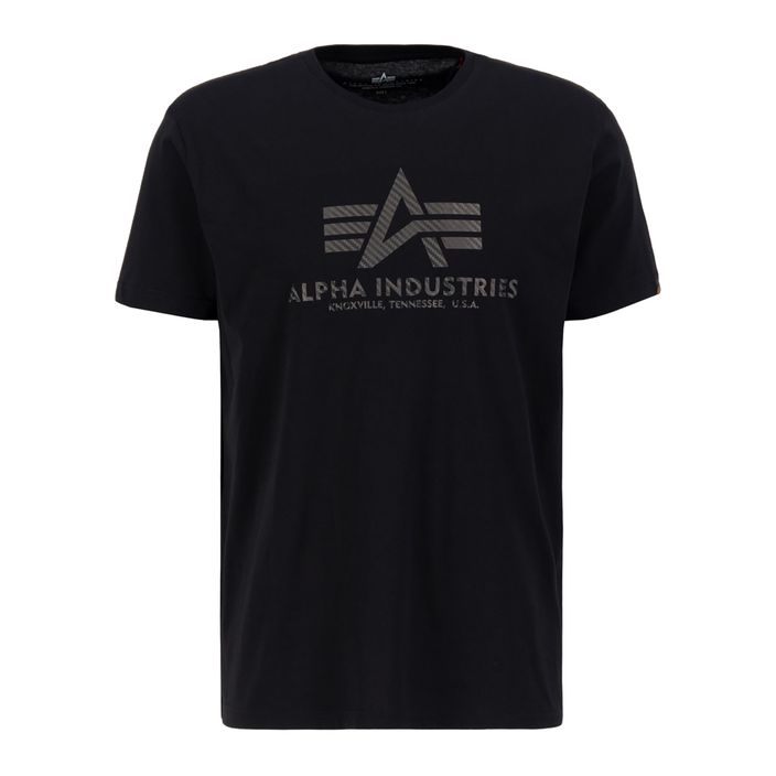 Koszulka męska Alpha Industries Basic T Carbon black 2