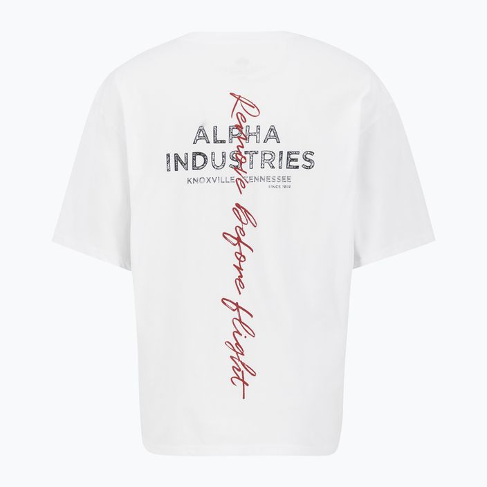 Koszulka męska Alpha Industries Signature BP T white 2