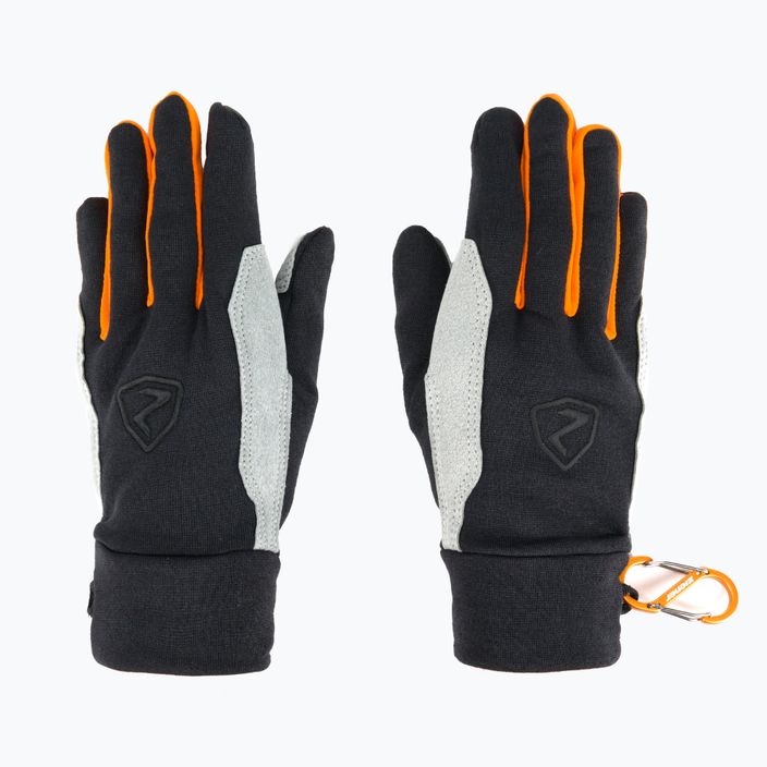 Rękawice alpinistyczne ZIENER Gusty Touch czarne/pomarańczowe 3