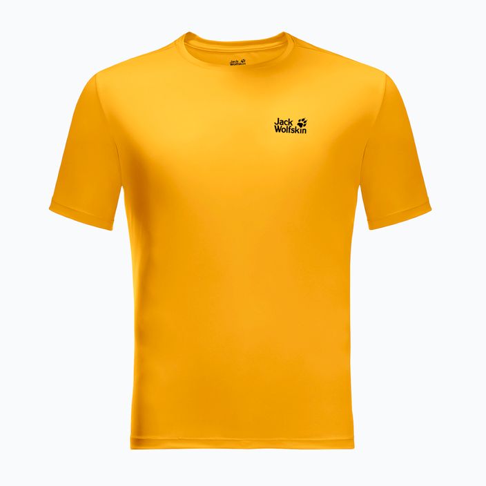 Koszulka trekkingowa męska Jack Wolfskin Tech burly yellow xt 3